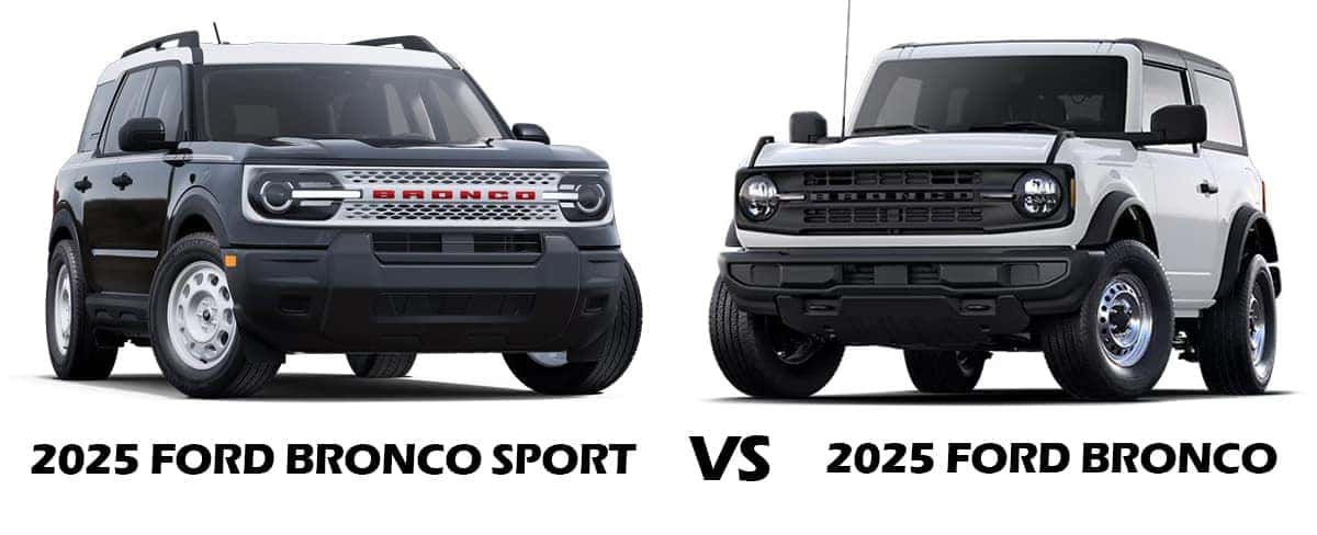 Ford Bronco Vs Ford Bronco Sport Specs