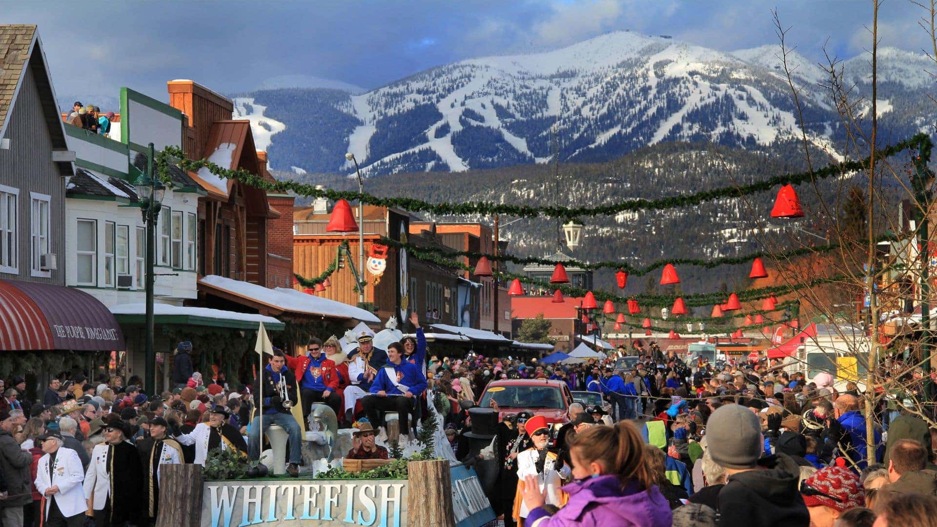 Parade in downtown Whitefish
