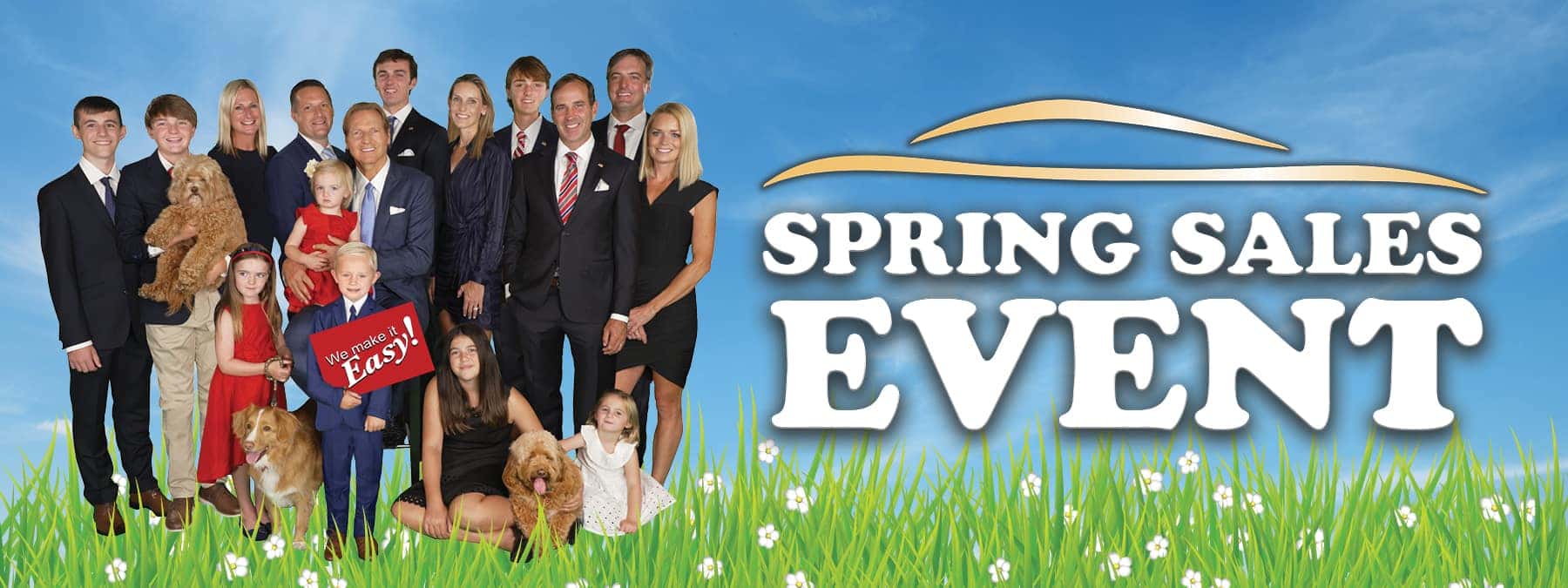 Brian Kelly with Family - Kelly Ford Spring Sale Event