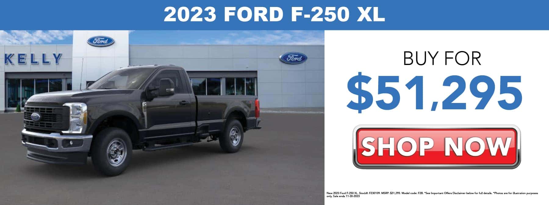 Buy the 2023 Ford F-250 XL for $51,295