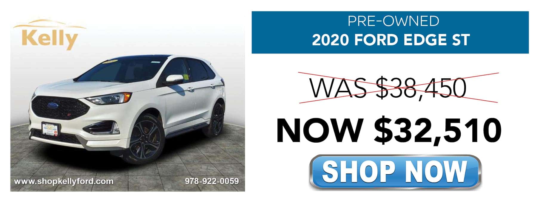 Pre-Owned 2020 Ford Edge ST Was $38,450 Now $32,510