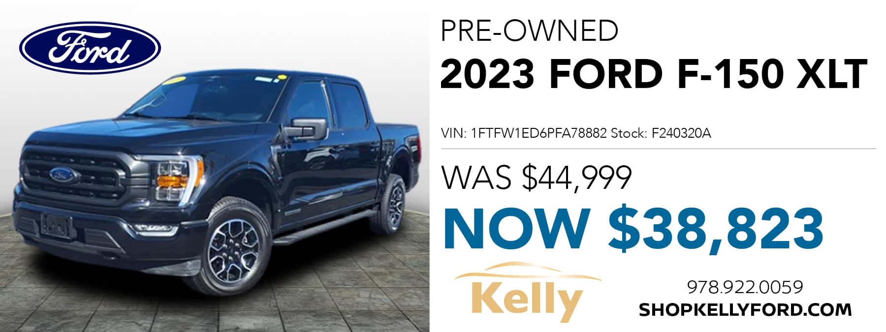 Pre-Owned 2023 Ford F-150 XLT Was $44,999 Now $38,823