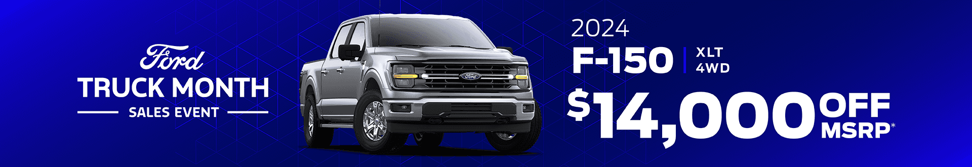 2024 F-150 XLT 4WD Truck Month $14,000 Off MSRP