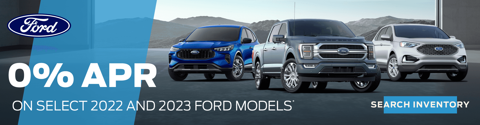 0% APR on select 2022 and 2023 Ford models