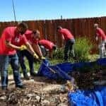 The Cheyenne team overhauled the landscaping at abuse shelter Safehouse Services, weeding, power raking, laying new gravel, planting flowers, and more. Employees worked through the week in this champion-led project to transform the shelter into a beautiful place for the families that live there.