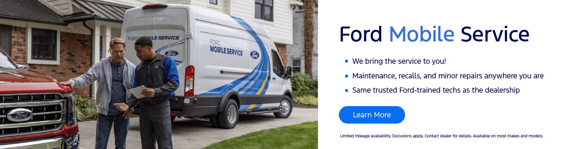 Ford mobile service - We bring the service to you