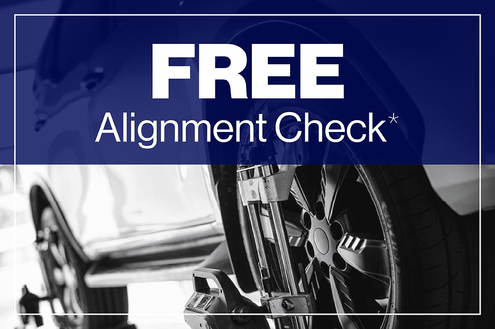 Now for a limited time, you can get a FREE Alignment check at
