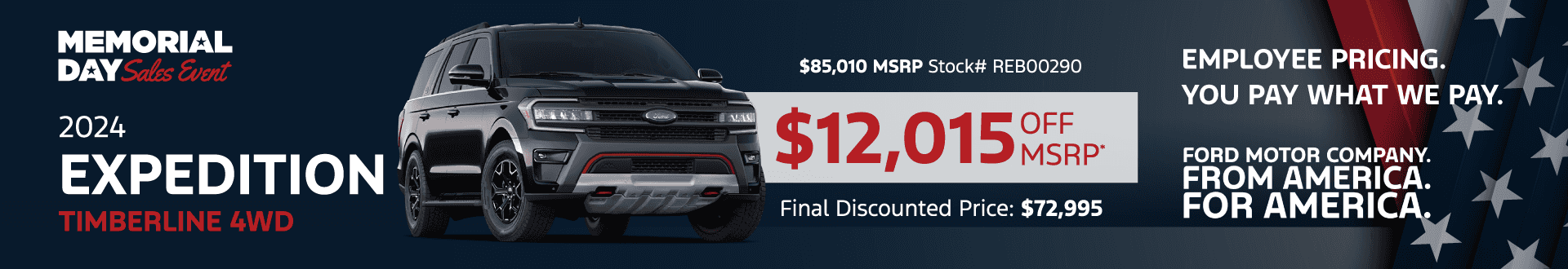 2024 Expedition Tremor 4WD: Get $12,015 off MSRP