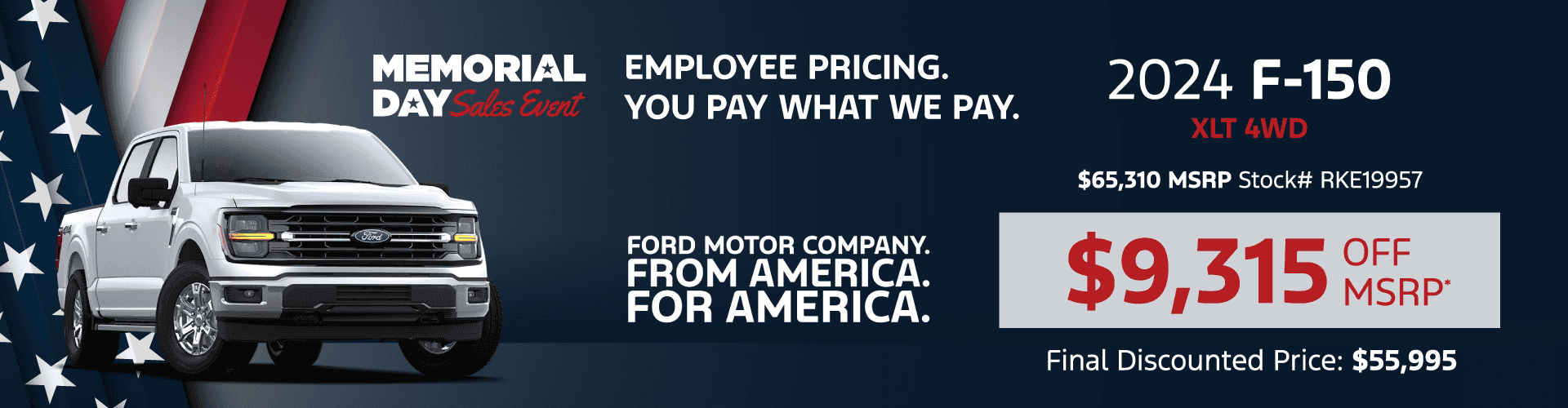 2024 F-150 XLT 4WD: Get $9,315 off MSRP