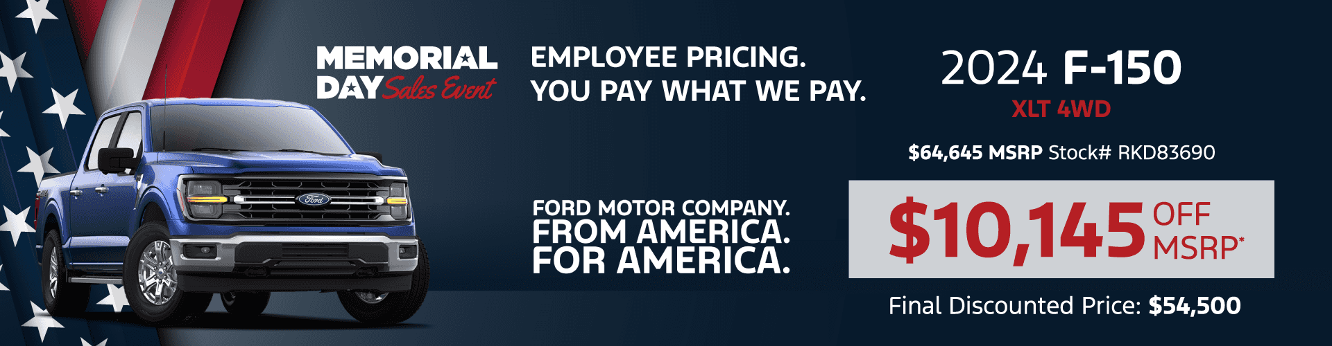 2024 F-150 XLT 4WD: Get $10,145 off MSRP
