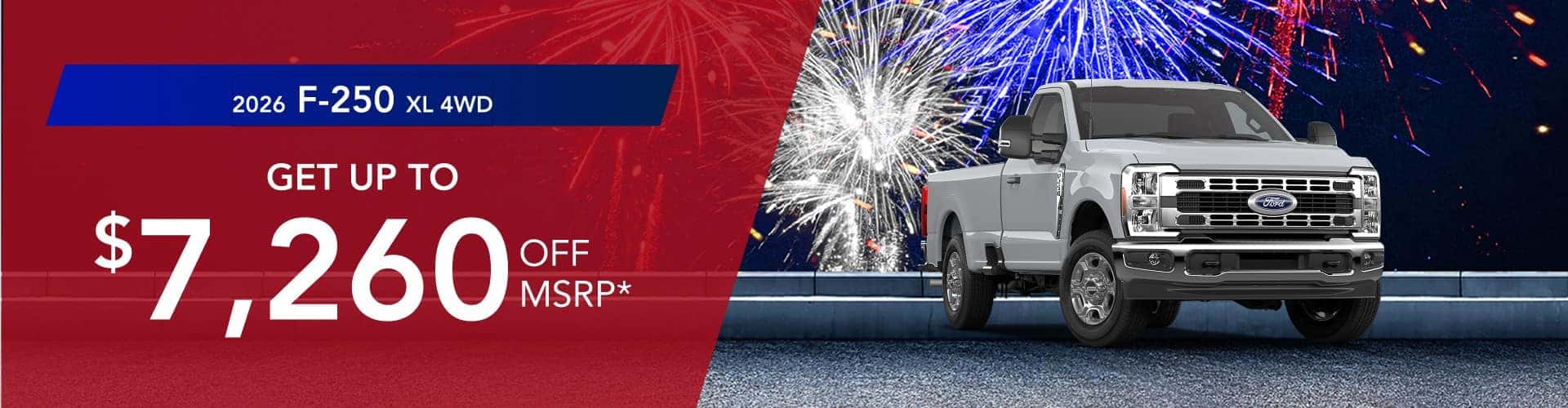 2026 F-250 XL 4wd: Get $7,260 off MSRP