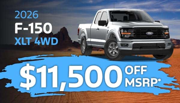 Purchase a new 2026 Ford F-150 and get $11,500 off