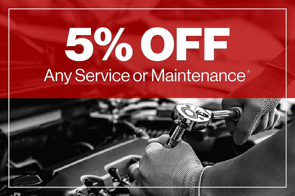 5% off any service or maintenance