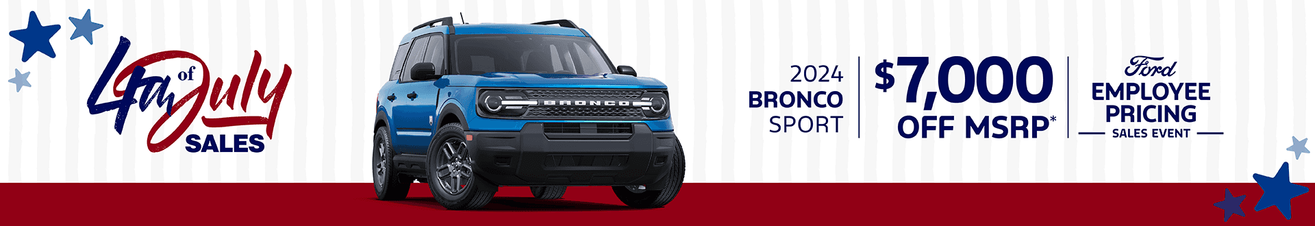 2024 BRONCO SPORT : Get $7,000 off MSRP