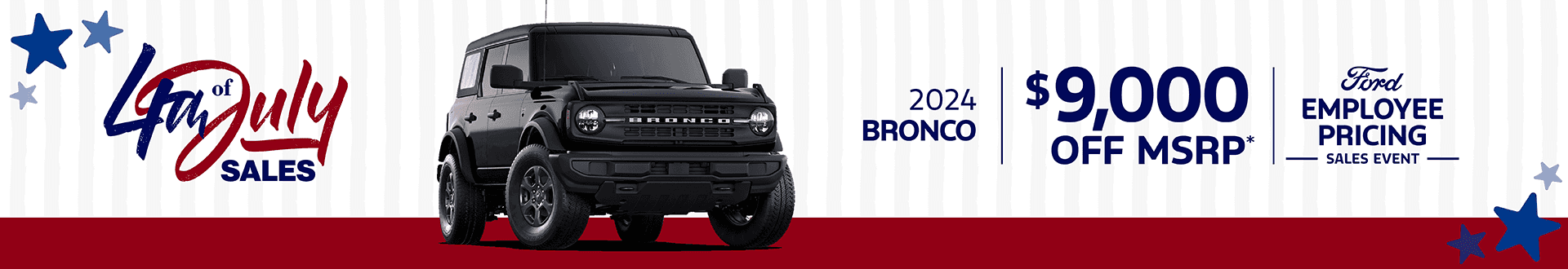 2024 BRONCO : Get $9,000 off MSRP