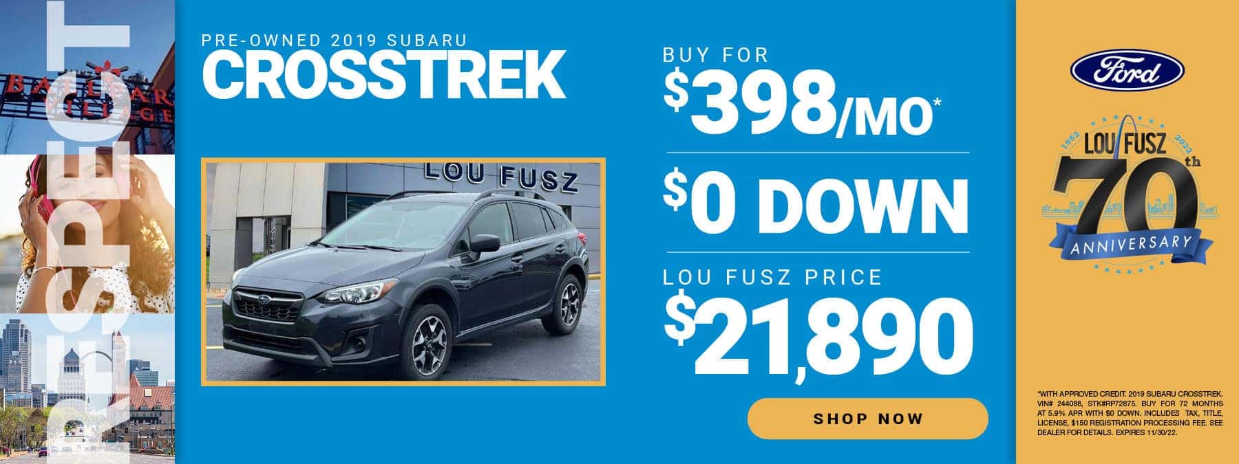 PRE-OWNED 2019 SUBARU CROSSTREK