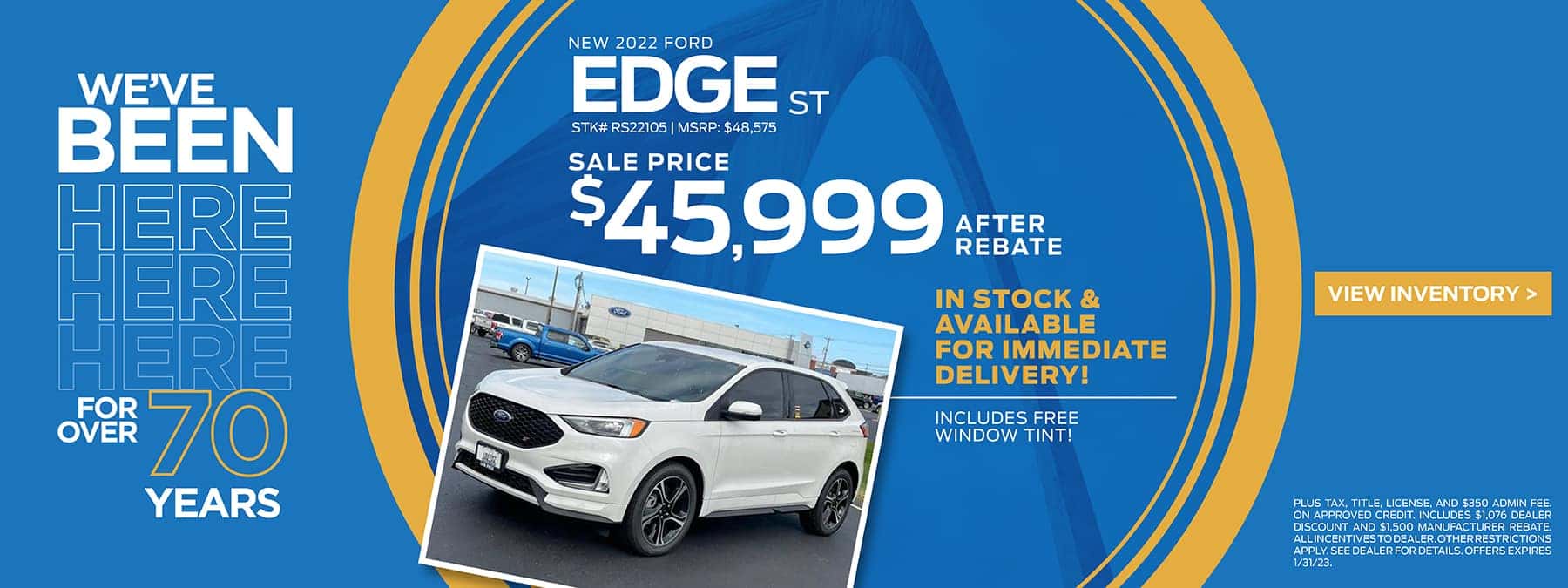 NEW 2022 FORD EDGE ST