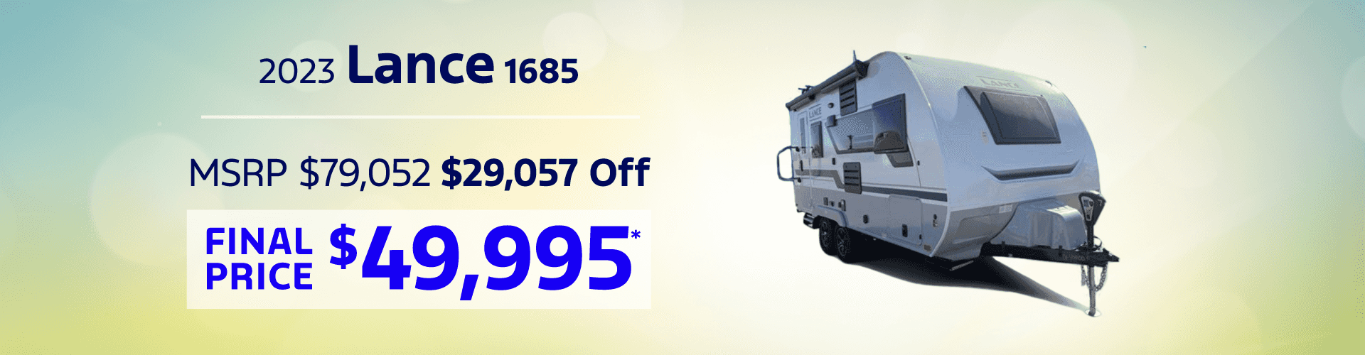 2023 Lance 1685 RV: Get 29057 off MSRP -
