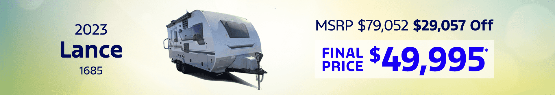 2023 Lance 1685 RV: Get 29057 off MSRP -
