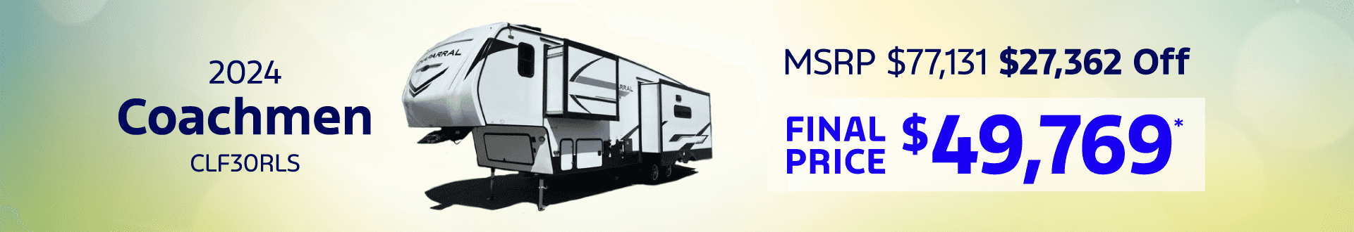 2024 Coachmen CLF30RLS RV: Get 27362 off MSRP -
