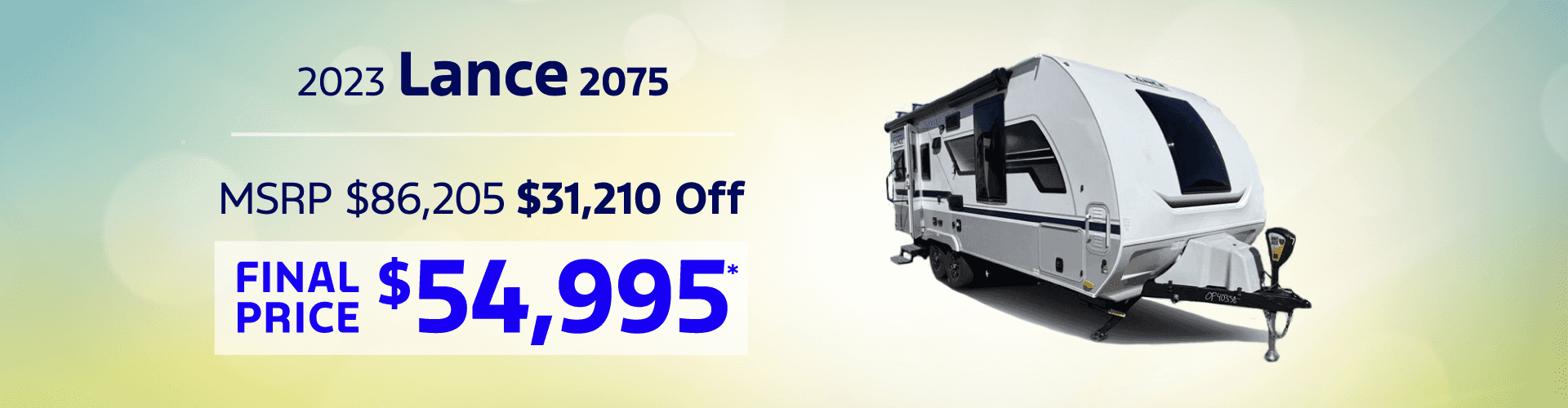 2023 Lance 2075 RV: Get 31210 off MSRP -