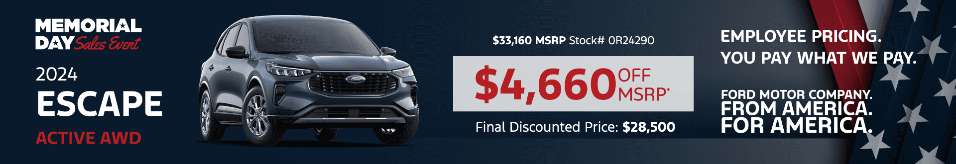 2024 Escape Active AWD: Get $4,660 off MSRP