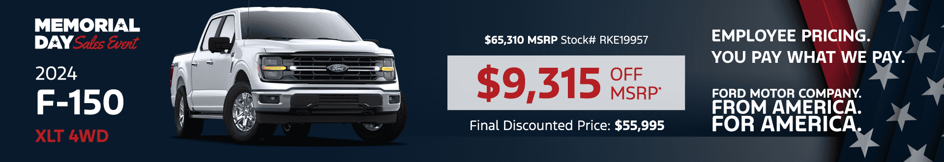2024 F-150 XLT 4WD: Get $9,315 off MSRP