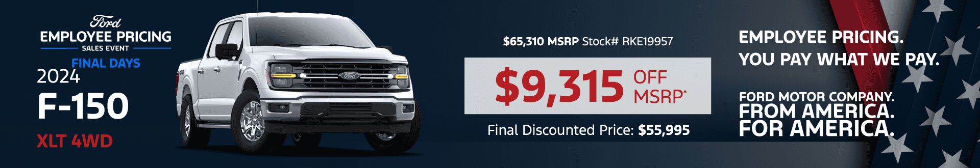 2024 F-150 XLT 4WD: Get $9,315 off MSRP