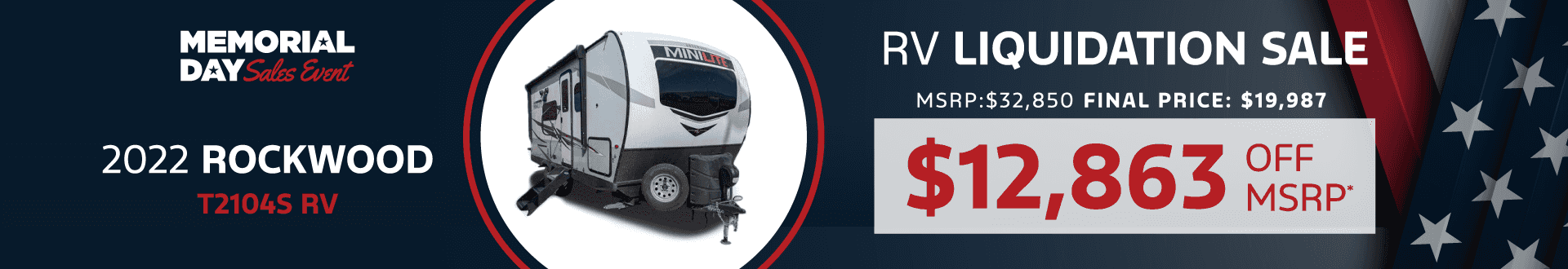 2022 Rockwood T2104S RV: Get $12,863 off MSRP -