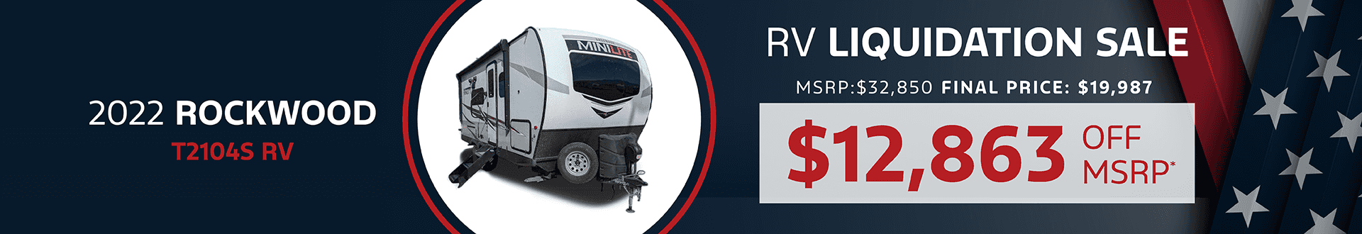2022 Rockwood T2104S RV: Get $12,863 off MSRP