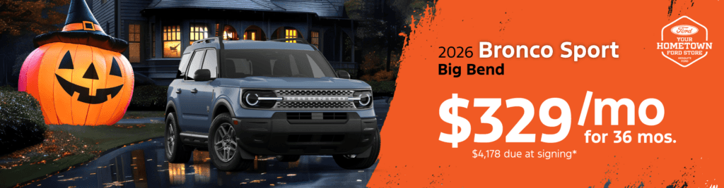 Lease a 2026 Bronco Sport Big Bend for $329/month!