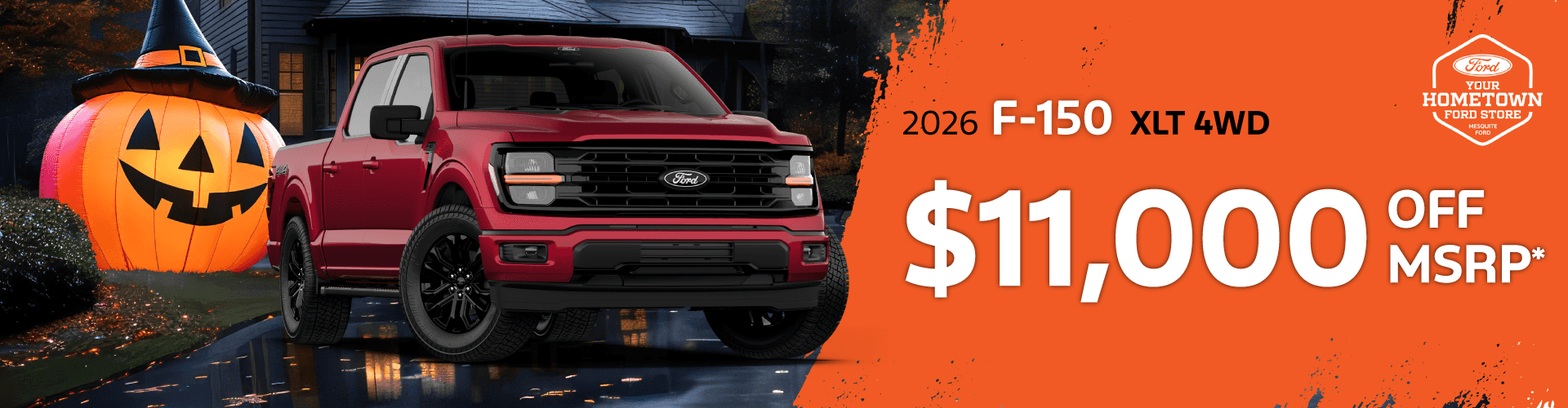 2026 F-150 XLT 4WD : $11,000 off!*
