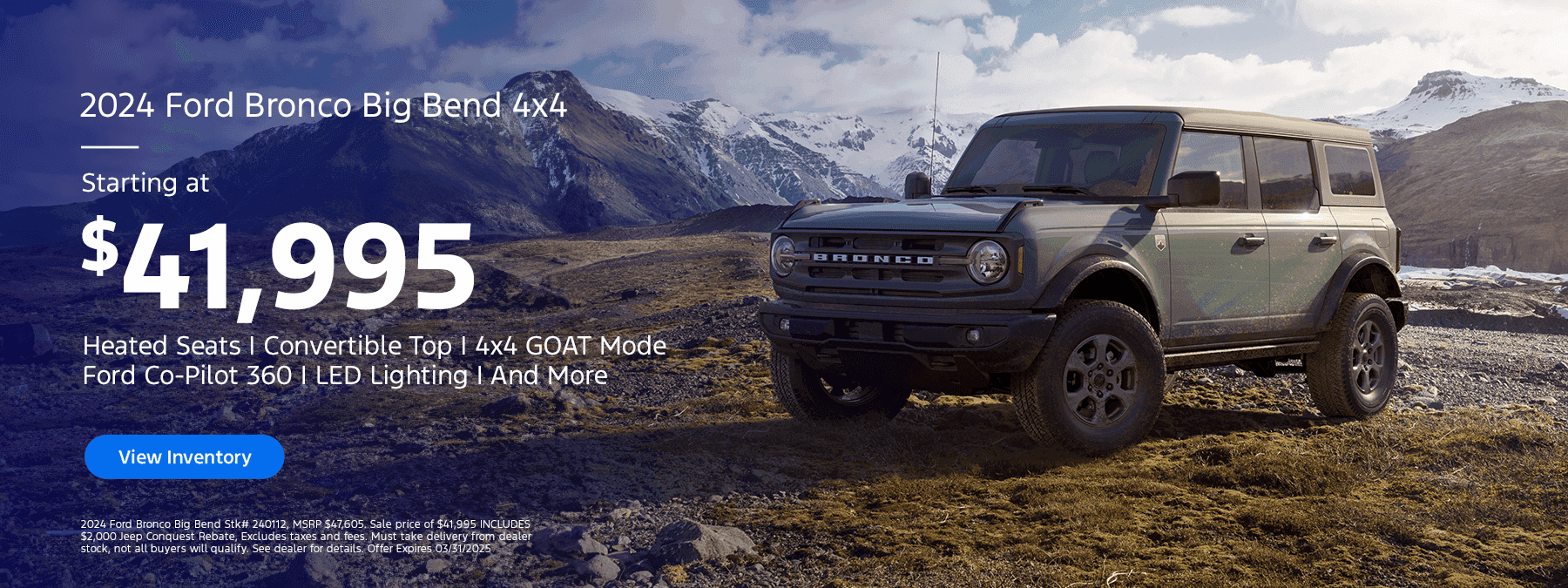 2024 Ford Bronco Big Bend 4x4