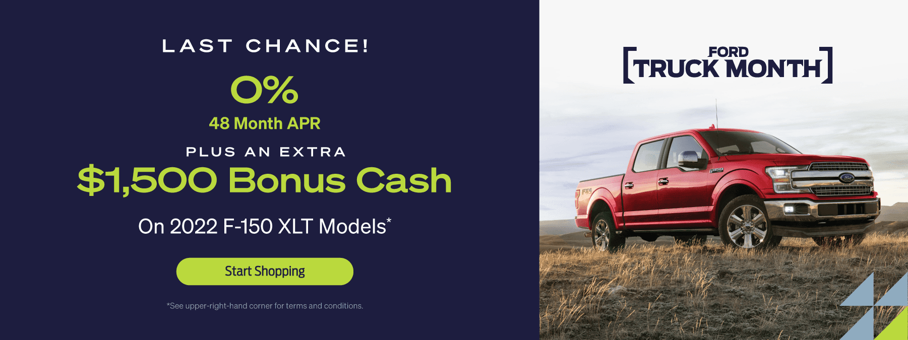 Ford Truck Month special offer bonus cash F-150 XLT
