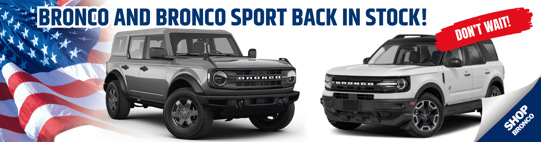 September 2023 Bronco in Stock Desktop