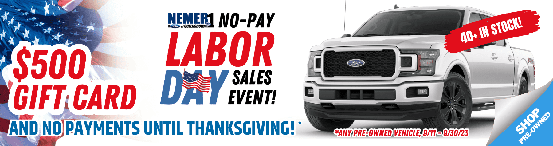 September 2023 No Pay Labor Day Desktop