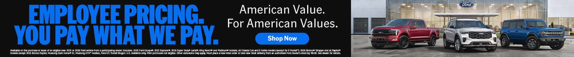 Employee Pricing SRP