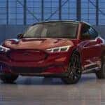 A red used 2023 Ford Mustang Mach-E EVs for Sale