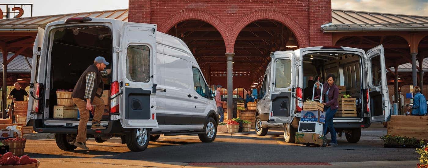 Two white 2019 Ford Transit vehicles for sale near Watsonville