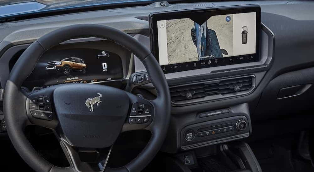 Digital gauge cluster and infotainment system in a 2026 Ford Bronco.