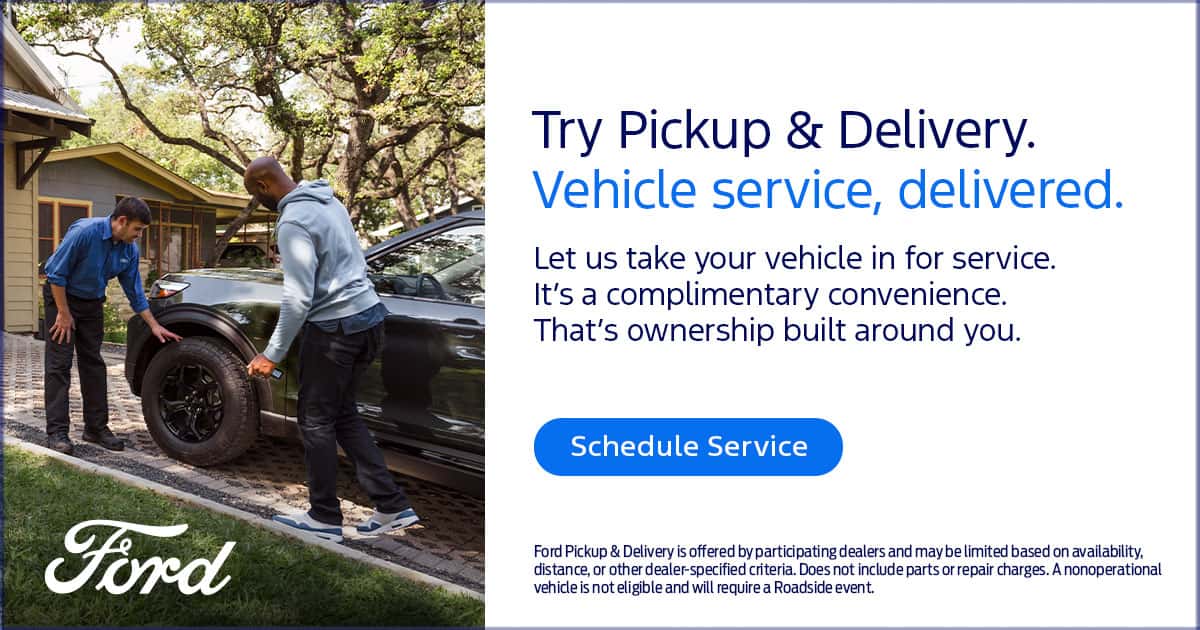 Ford Pickup and Delivery banner