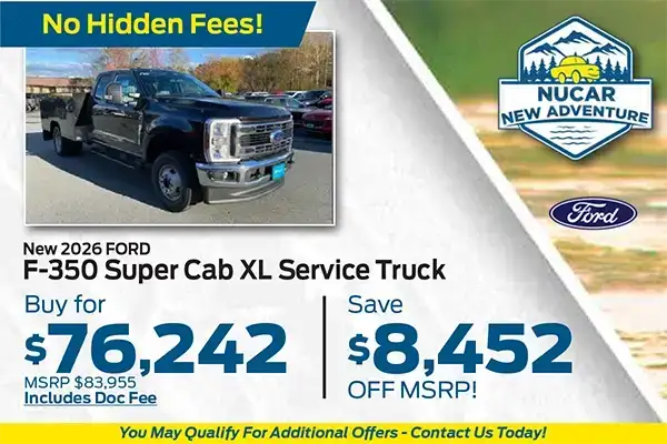 New 2026 Ford F-350 Super Cab XL Service Truck