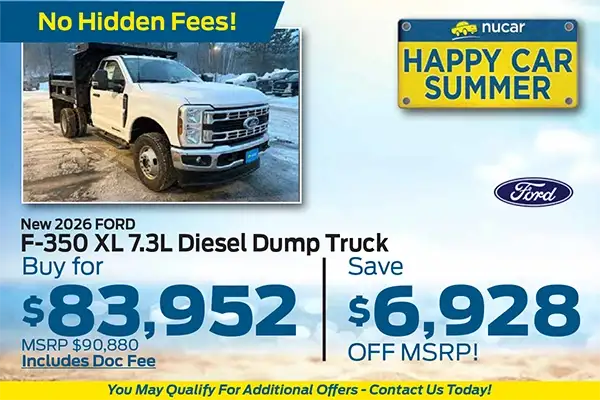 New 2026 Ford F-350 XL 7.3 L Diesel Dump Truck