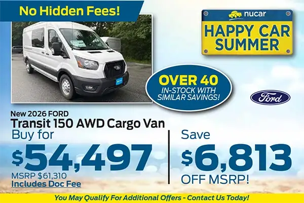 New 2026 Ford Transit - Over 40 in stock