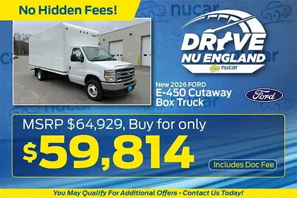 New 2026 Ford F-450 Cutaway Box Truck