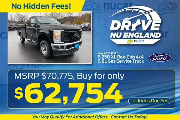 New 2026 F-250 XL Reg Cab Gas Service Truck