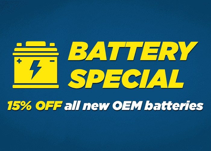 Battery special 15% off all any new oem Batteries