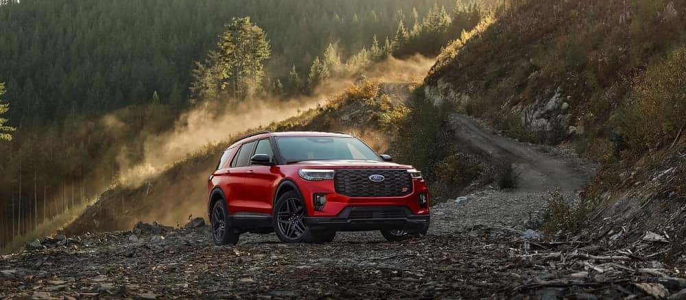 Rapid Red Metallic Tinted Clearcoat Ford Explorer ST 2025