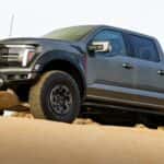 Side view of Ford Truck in sand