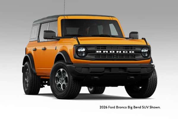 New 2026 Ford Bronco Big Bend 4DR AWD SUV